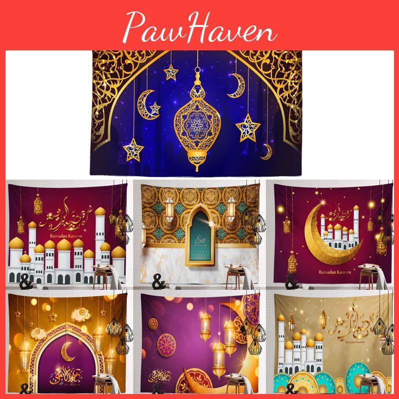 Heller Und Schöner Eid Mubarak Wandteppich Wandbehang Dekor Für Ramadan-Feier