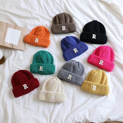 Kids' Beanie Baby Knitted Hat Boys Girls Letter Printed Hat Children's Hats