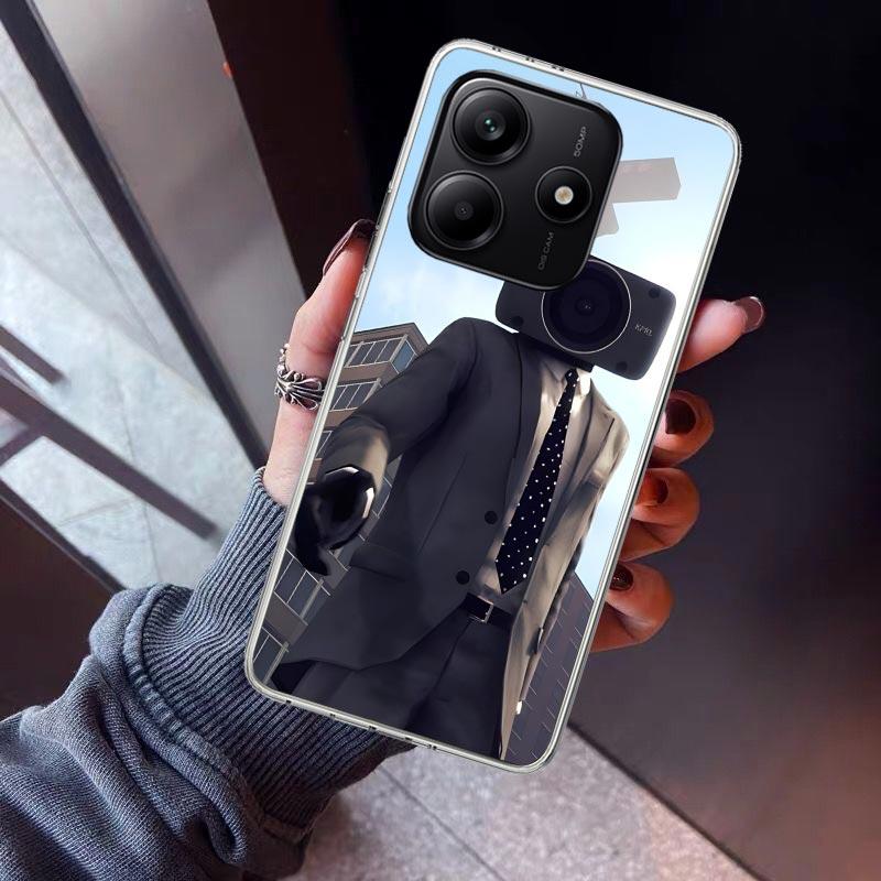 S-Skibidi Toilet Mobile Cell Phone Case For Xiaomi Redmi Note 10 11 12 13 14 15 Pro Plus 11S 12S 14S 11T 11E 10S Soft TPU Back C
