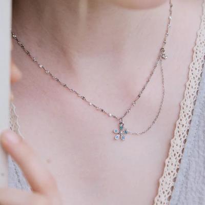 Native Flower Motif Chain Necklace