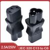 Wa-0102 Meihua Rotary Brand C13 To C6 Power Plug For Internet Cafe Computer Case Pdu Lcd Monitor Modification 250v 10a