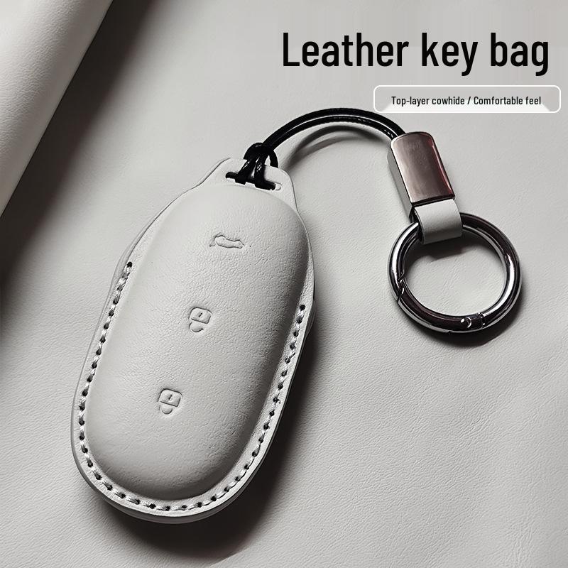 Genuine Leather Key Case for Ideal I6 L9MAX/L8/L7/L6/ONE/Mega - High-End with Buckle Shell