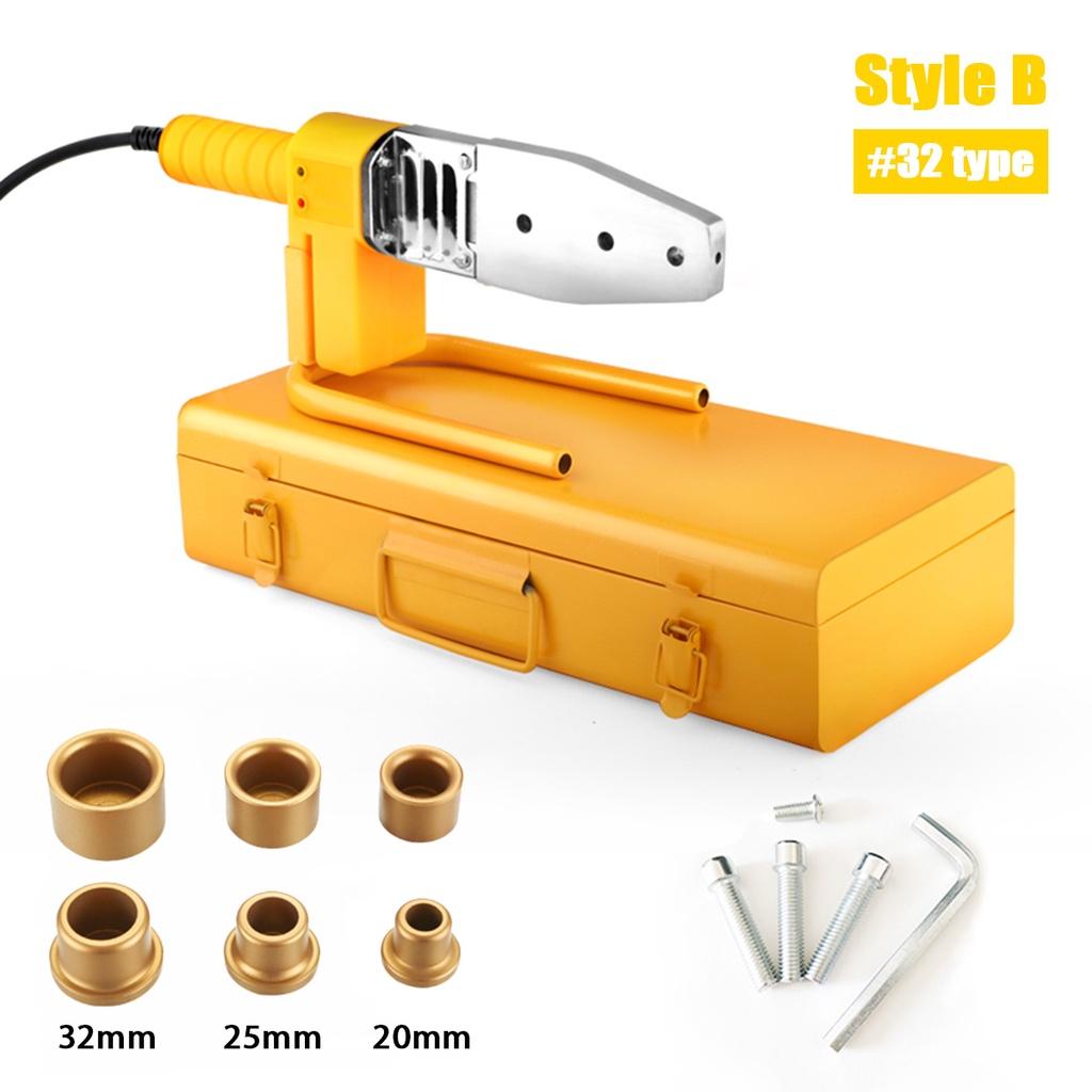 Ferramenta de Aquecimento para Máquina de Solda de Tubos 1500W Conjunto de Soldador Para Tubo de Plástico PPR PB PE Máquina de Termofusão para Soldagem PPR Controle de Temperatura