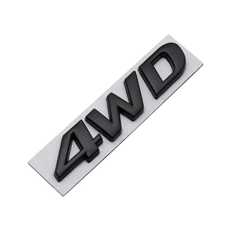 

3D 4WD Car Logo suitable For Hyundai IX25 IX35 new Tucson Santafe personality four wheel drive tail label stickers Trunk letter чёрный