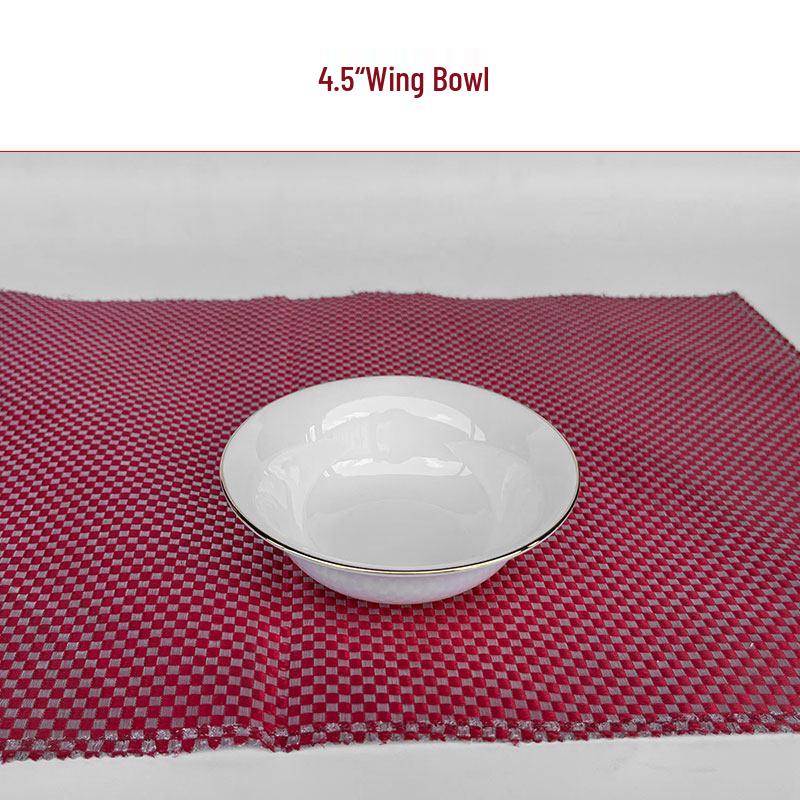 Luxurious Gold Rimmed Bone China Table Setting for Upscale Hotels and Private Clubs
