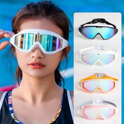 Gafas de natación con montura grande, gafas de alta definición, impermeables y antivaho, gafas de buceo profesionales para adultos, equipo de natación