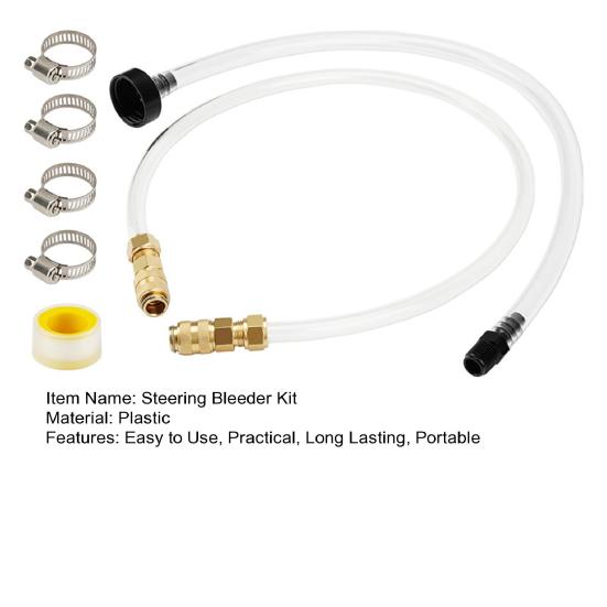 Hydraulische Lenkung Entlüftungskit Leckresistent Schnellanschluss Universal Hydrauliklenkflüssigkeit Einfüllschlauch-Kit Bootswerkzeug