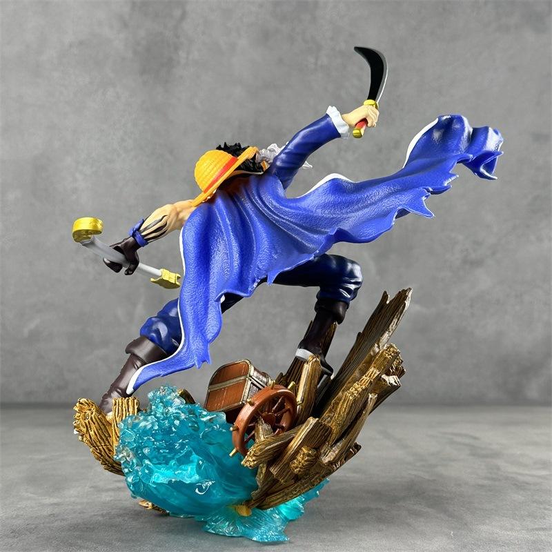 Cartoon One Piece Anime Figures GK Model Fantasy Luffy Combat Form Pvc Statue Doll Collectible Toy Room Decoration Child Gift