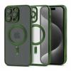 Case for Iphone 11 Pro Max Magsafe Magshine Reinforced Cover Green+glass