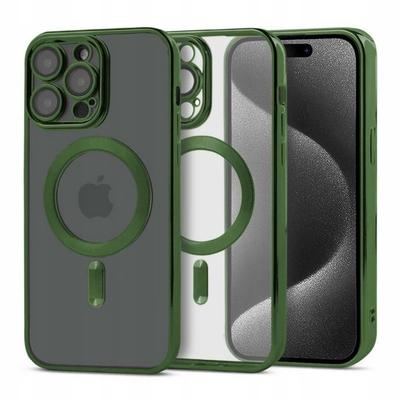 Case for Iphone 11 Pro Max Magsafe Magshine Reinforced Cover Green+glass