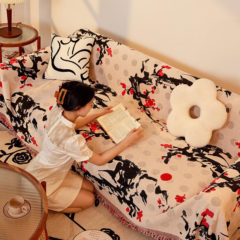 Chenille Sofa Cover Cloth Four Seasons Universal Non-Slip Sofa Towel Universal Sofa Backrest Cover Towel Cushion