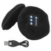 Căști de iarnă cu muzică pentru Bluetooth 5.0 Piele moale prietenoasă Încălzitor de urechi reîncărcabil