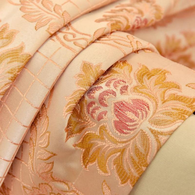 Luxury Modern Jacquard Blackout Curtains - High Precision Woven Fabric Thermal Insulated Window Drapes Home Deco