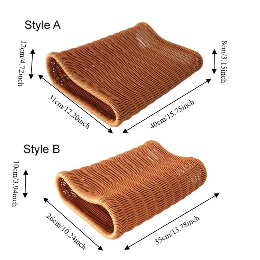 Ergonomic Curve Design Imitation Rattan Woven Pillow Handwoven Breathable Summer Cool Pillow Vintage Hollow