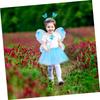 PRETYZOOM Ailes d'Ange, Costume Cosplay pour Enfants, Ailes de Papillon, Jolies Ailes de Fée, Parfait pour les Spectacles sur Scène, Halloween, Noël, Fêtes,