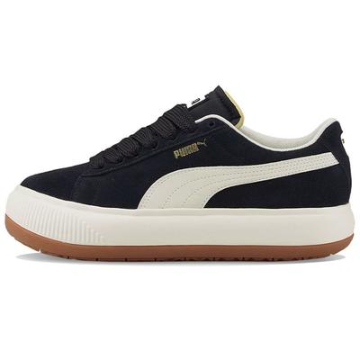 Wildleder Mayu Up Retro Casual Low-Top Sneakers Damen-Sneakers Schwarz Weiß 381650-05