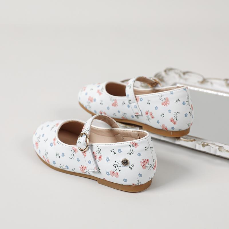 AS New Kids Shoes Baby Girls Princess Shoes Children Flower Flats Toddler Dance Leather Shoes Infant Party Shoes Mary Jane