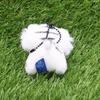 Take Off Chibikko Kingdom Small Animal Plush Toy White Tiger with Ball Chain Palm-Sized