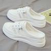 Fashion and Versatile Summer New Women's Shoes Wear Casual Slippers Inside Heightening White Shoes Comfortable and Versatile