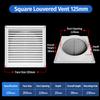 Plastic Vent Grille Square Pipe Vent Easy Install Wall Vent