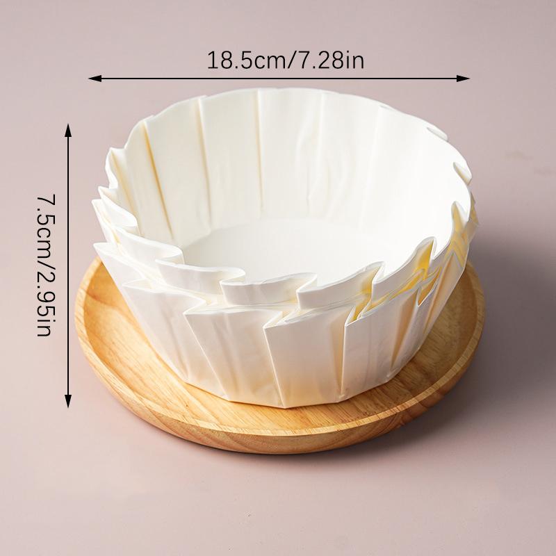 

Поднос для масляной бумаги для чизкейка Basque Cheesecake Складная форма для торта Одноразовая антиадгезионная бумага для муссовых тортов Бумага для выпечки с масляными краями L