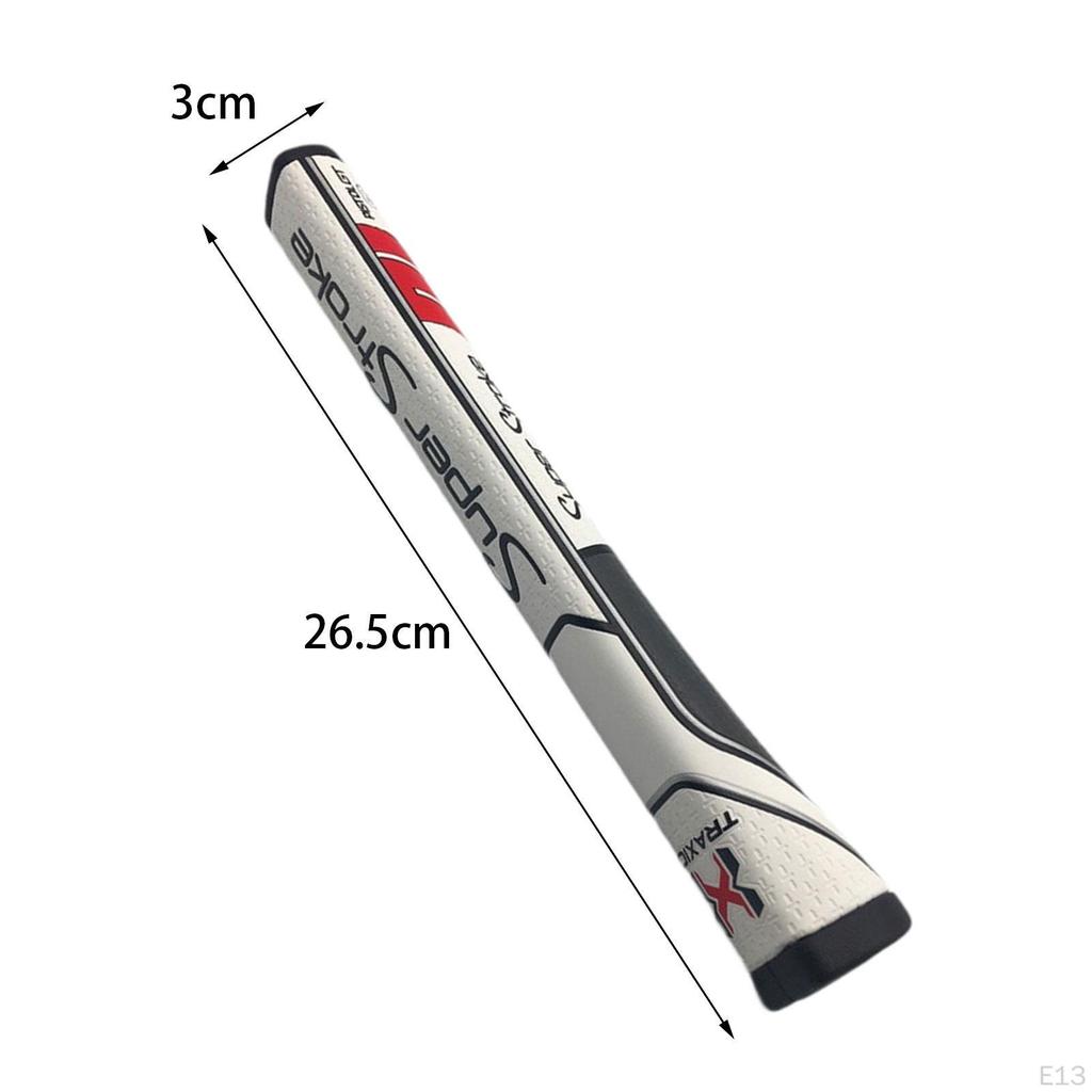 Impugnatura per Putter da Golf Overgrip Antiscivolo Texture Superficiale Avanzata Parti del Bastone Bianco Rosso 27x2.8cm