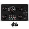 Marine Instrument Panel with Red Backlit and Steering Indicator Oil Level Water Temperature Oil Pressure Voltage Display