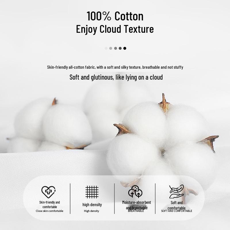 2025 New Style 100% Cotton Pillowcase Pair - 48x74cm Single Pack Pillow Cover