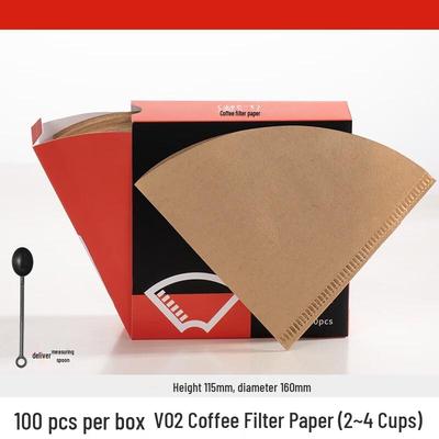 V02 Fan-shaped Drip Coffee Filter Papers
