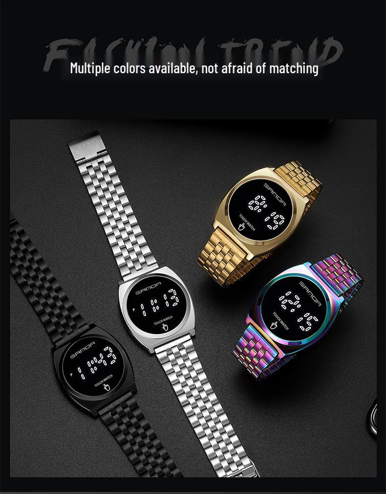 Sanda Unisex Digital Sport Watch: Simple, Stylish Single-Touch Design for Students