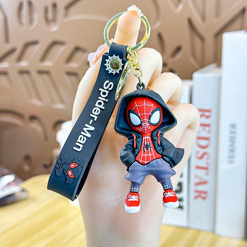 2025 Spider-Man Knitted Hoodie Keychain: Marvel Souvenir and Gift