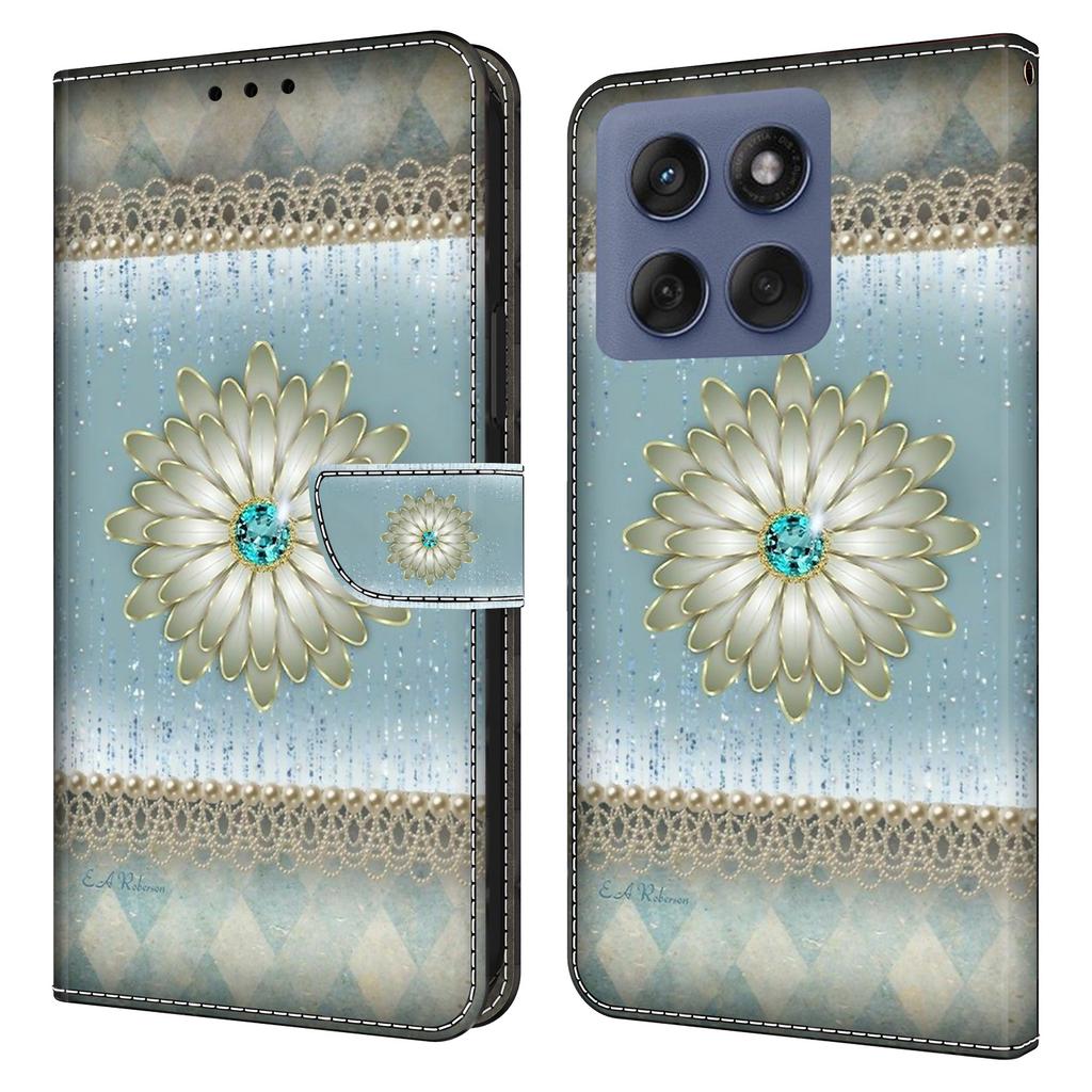 For Motorola Edge 60 Pro 5G Wallet Case Pattern Printing Stand Leather Flip Phone Cover