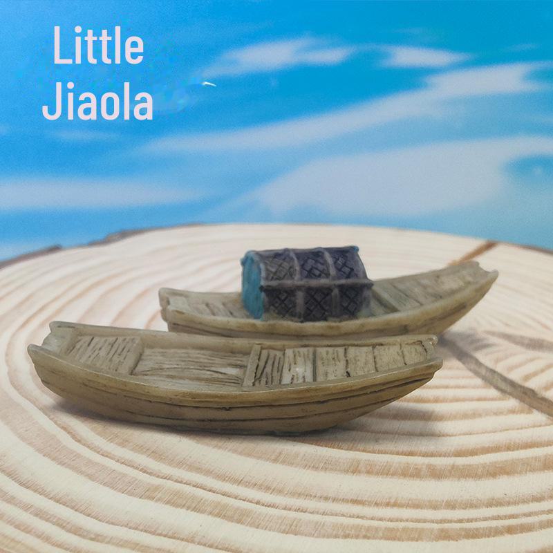 Micro Landscape DIY Miniature Wupeng Fishing Boat Ornament