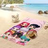 Asciugamano da Spiaggia Stampato Kpop Demon Hunters, Asciugamano Grande Assorbente ad Asciugatura Rapida per Estate e Attività all'Aperto in Acqua