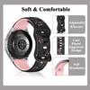 18mm 20mm 22mm Women Silicone Engraved Bracelet for Huawei GT6/GT5/GT4 41mm GT5Pro 46mm Band for Samsung Galaxy FE 7 6 40mm 44mm Active 2 Strap