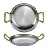 Commercial Crayfish Plate Flat Bottom Stewed Rice Pot Double Ear Frying Pan Hotpot 304 Stainless Steel Spanish Seafood Rice Pot