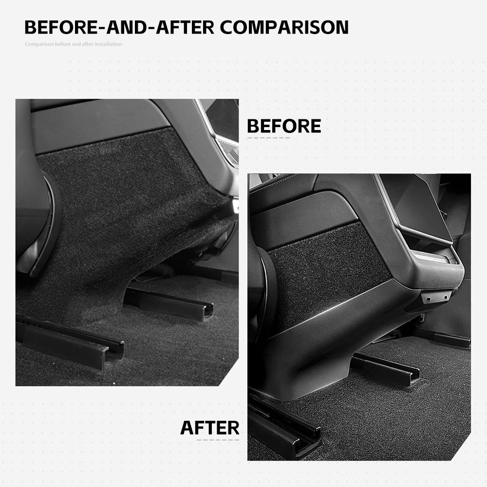 Rear Seat Lower Anti Kick Panel Cover For Tesla Model Y Juniper 2025 Ventilation Vent Anti Dirty Protective Interio Accessories