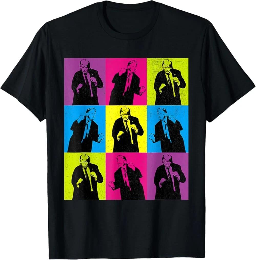 Mens Womens Happy Trump Dancing Pop Art Trump T-Shirt, Unisex Tee XS