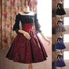 Ecoparty Womens Punk Party Dress Masquerade Steampunk Lolita Dress High Low Tops Costumes