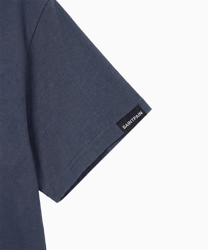SAINTPAIN Sp Saint Pattern Short Sleeve T-Shirt Navy