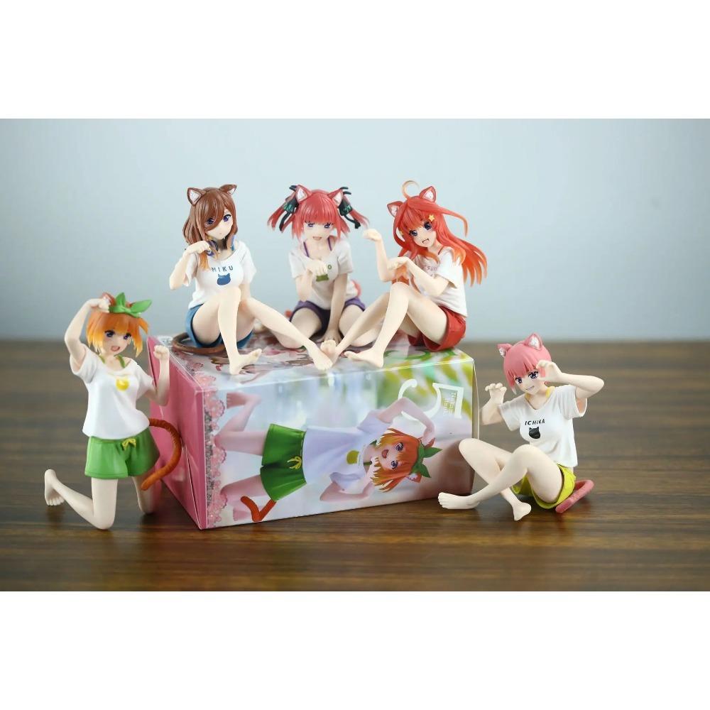 The Quintessential Quintuplets Girls Nakano Yotsuba Nakano Itsuki Action Figure Model doll Toys 11-15CM