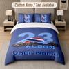 Custom Name Alex Albon 3Pcs Duvet Cover Set Personalized Text Bedding Pillowcases Bedroom