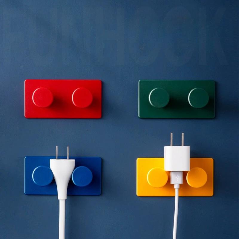 No Need for Punching Practical 4PCS Universal Hook Bathroom Storage Towel Face Towel Sock Toilet Small Corner Storage Hook