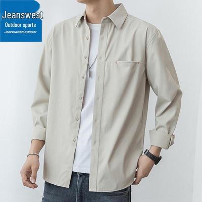 Jeanswest Herren Outdoor Freizeit Langarmhemd