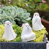 3pcs Resin Halloween Ghost Decor Set Cute Ghost Art Sculpture Ghost Statue  Fish Pond