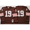 Cleveland Browns NFL Jersey Retro 32 Salón de la Fama Uniforme de Fútbol Retro Hombres Mujeres