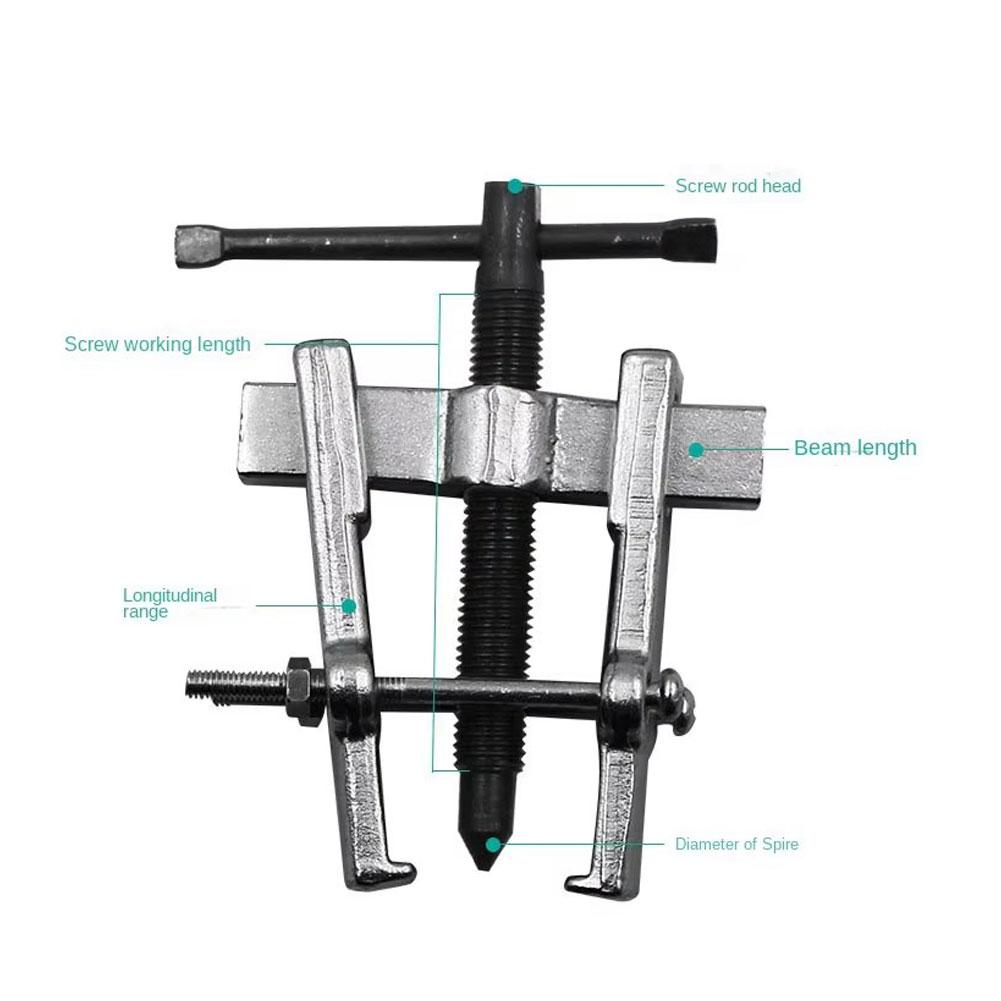 Two Claws Bearing Gear Puller Hand Tool 65mm Puller Remover Pump Pulley Wall Tools Hand Steel Type Straight N8U1