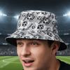 Folding Soccer Pattern Bucket Cap Korean Style Football Fisherman Hat Sunscreen Basin Cap  Work
