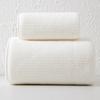 Home Spa Coral Fleece Bath Towel Set With Fast Drying Absorbent For Family Use