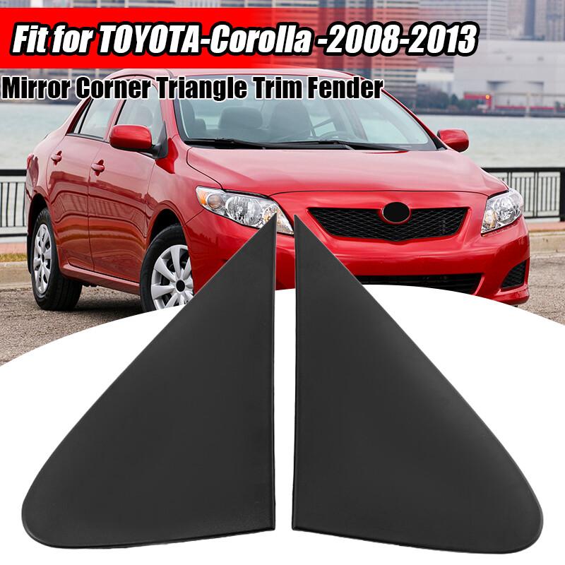 2pcs Side View Mirror Fender Corner Trim Cover Fit for Toyota Corolla 2008-2013